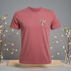 Hurley Graphic T-Shirt Pink Fish Print Short Sleeve Men’s Medium